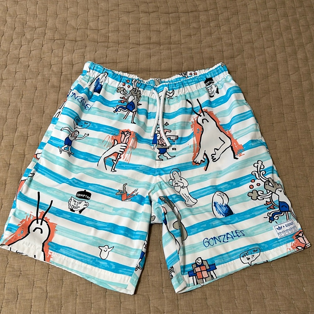 Adidas + GONZ swim trunks